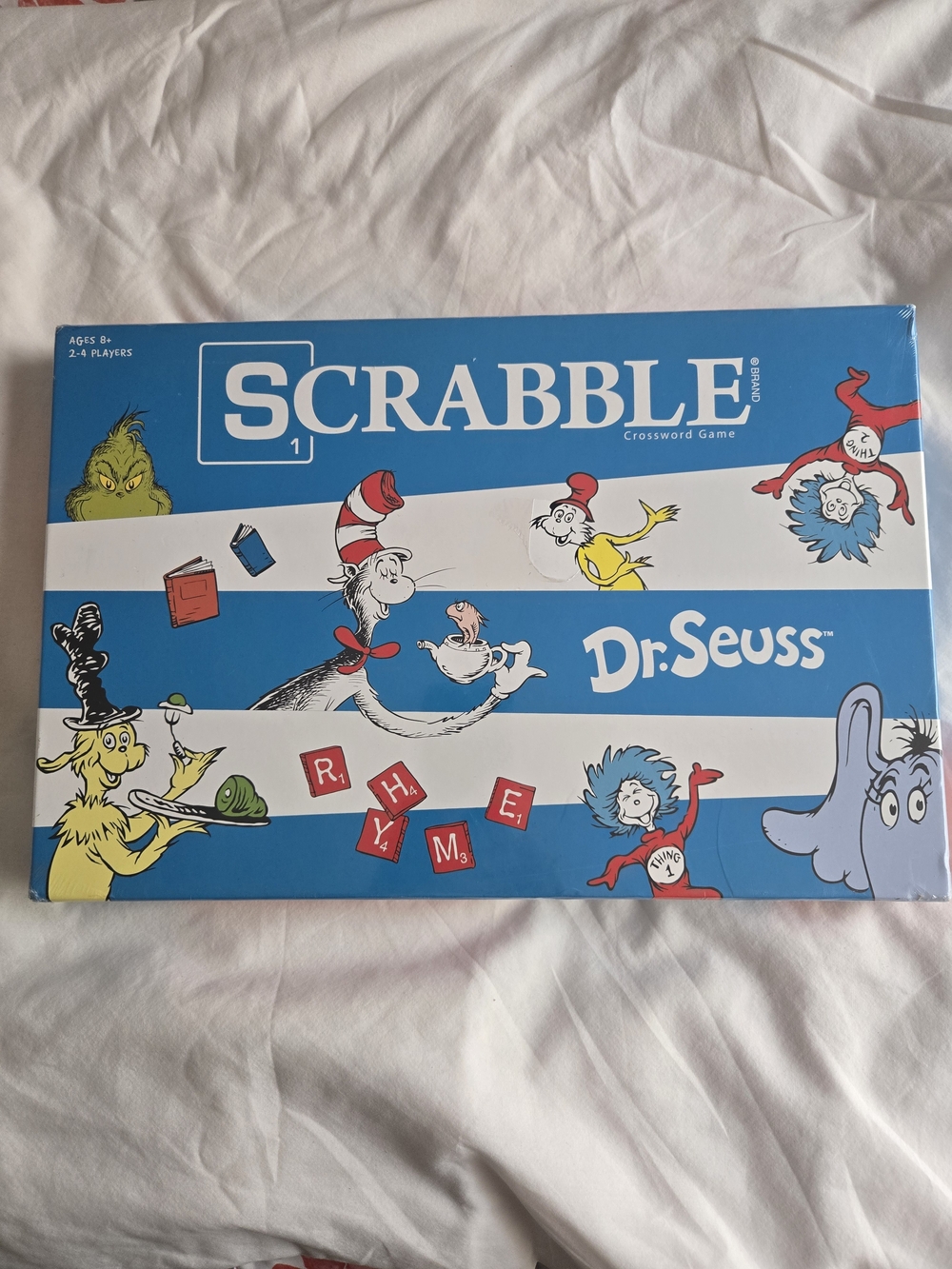 Dr. Seuss Scrabble Game - Blue & White